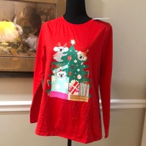 Long Sleeve Red Top Tee Pajama Top Youth Size 18 XXL NEW Cat & Jack